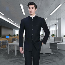 黑色中式立領(lǐng)職業(yè)套裝FX13