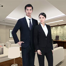 細(xì)戧駁領(lǐng)時(shí)尚圓環(huán)扣職業(yè)套裝FX21