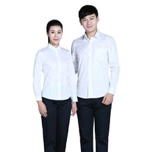 職業(yè)精品純棉白色襯衫ZL013