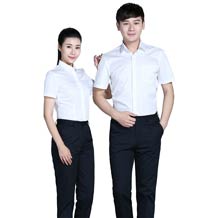 精品職業(yè)滌棉短袖襯衫ZL014